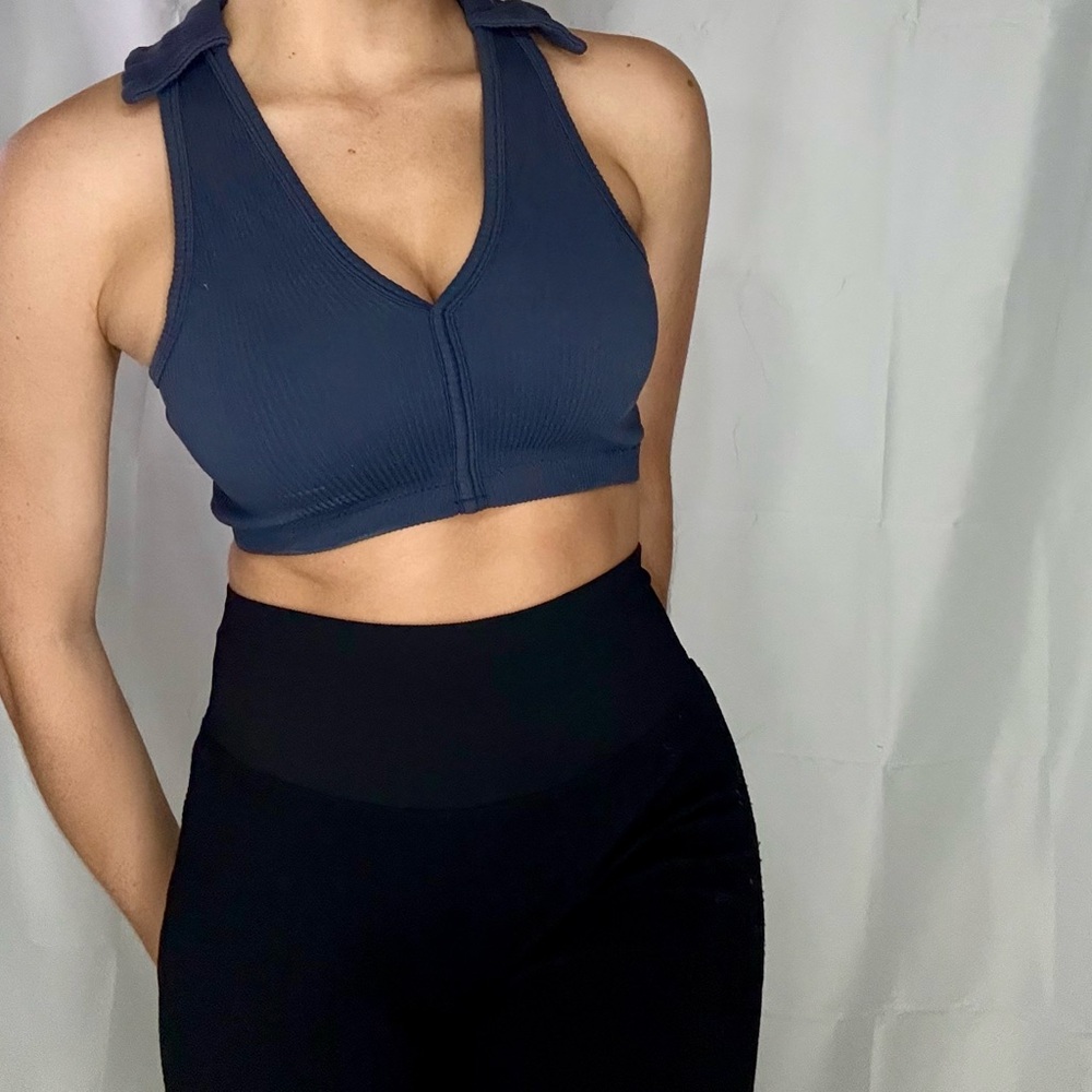 Garage Blue Racerback Top - Picture 4 of 8